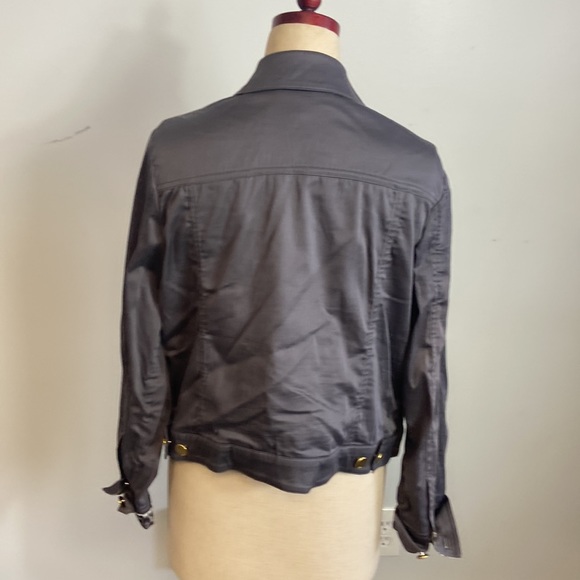 Louise Joe Blue Jean Jacket Brass Buttons Medium - Picture 2 of 7